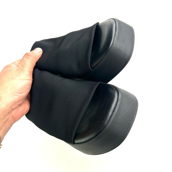Steven madden slinky30 platform sandals size 38 black made in Italy - Picture 15 of 16